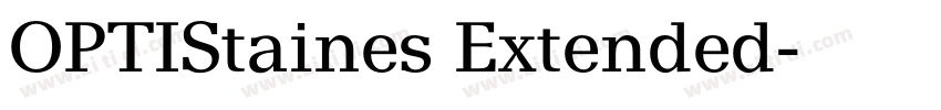 OPTIStaines Extended字体转换